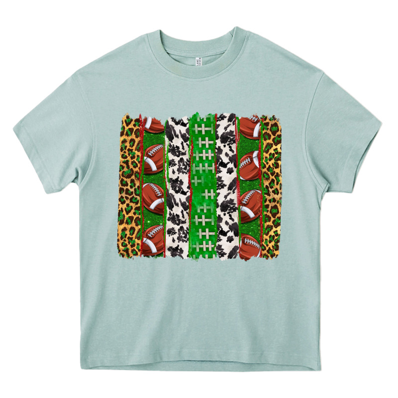 Football Brush Strokes Heavy Core Tee by texasbilliewilder | Teevron