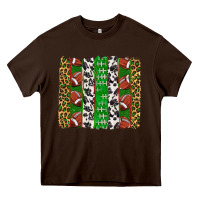 Chocolate Brown football brush strokes Heavy Core Tee - texasbilliewilder