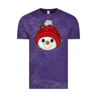 Cloud Purple snowman Vintage Tee - JahusDesignShop