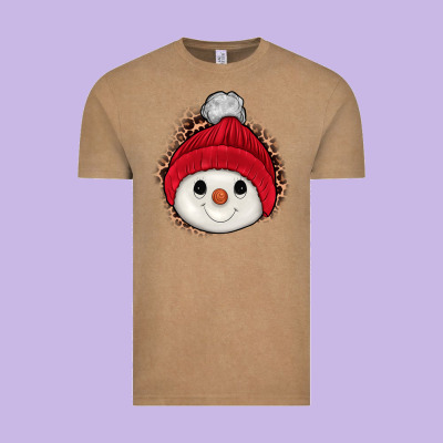 Snowman Vintage Tee Designed By Jahusdesignshop