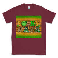 Burgundy st patricks day lucky mama Classic Tee - Artiststas