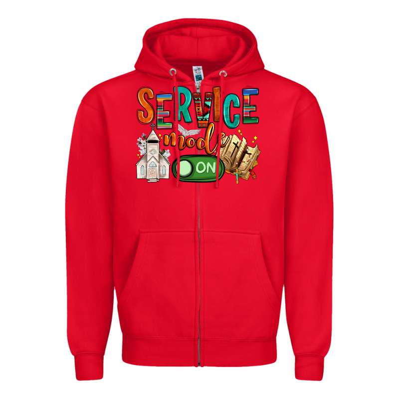 Service Mode On Zipper Hoodie by NancyCooperArtShop | Teevron