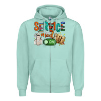 Seafoam service mode on Zipper Hoodie - NancyCooperArtShop