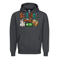 Smoke service mode on Zipper Hoodie - NancyCooperArtShop