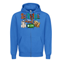 True Royal service mode on Zipper Hoodie - NancyCooperArtShop