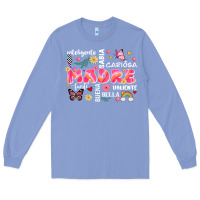 Colony Blue ella es mama Long Sleeve Tee - JahusDesignShop