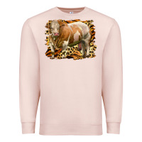 Pale Pink western simmental bull Premium Sweatshirt - LillyAllenDesigns
