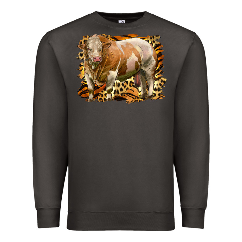 Western Simmental Bull Premium Sweatshirt by LillyAllenDesigns | Teevron