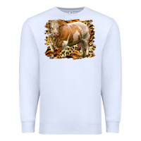 White western simmental bull Premium Sweatshirt - LillyAllenDesigns