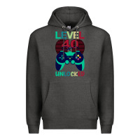 Charcoal Heather Level 40 Unlocked Premium Hoodie - Bettercallsaul