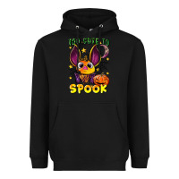 Black too cute to spook Heavyweight Hoodie - LillyAllenDesigns