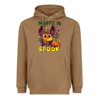 Toasted Coconut too cute to spook Heavyweight Hoodie - LillyAllenDesigns