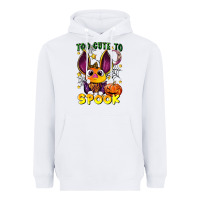 White too cute to spook Heavyweight Hoodie - LillyAllenDesigns
