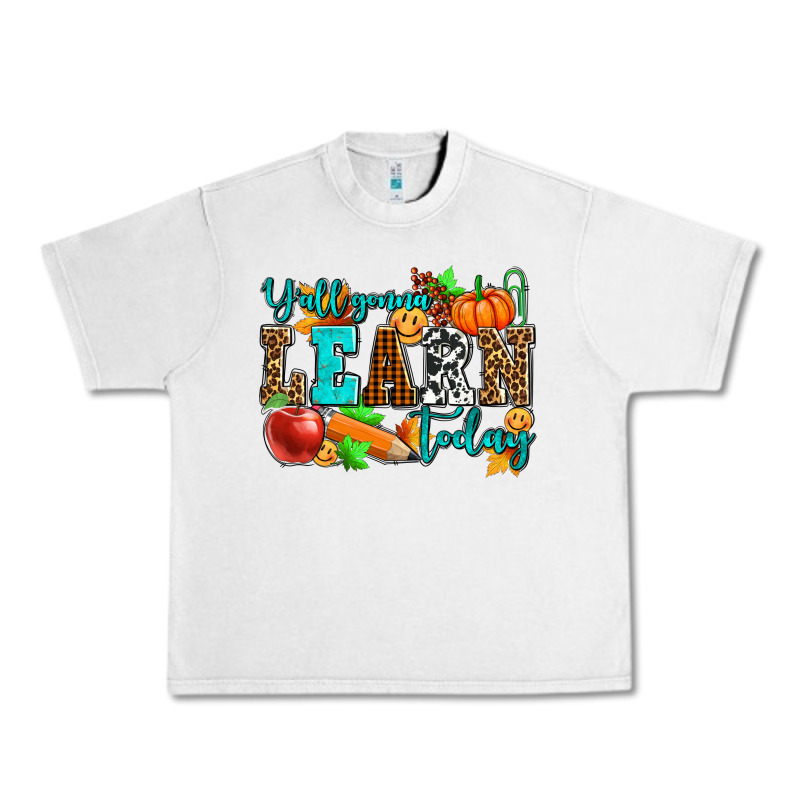 Y'all Gonna Learn Today Pumpkin And Pen Urban Heavy Tee by AdoDesignShop | Teevron