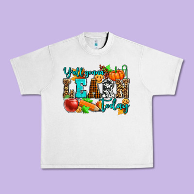 Y'all Gonna Learn Today Pumpkin And Pen Urban Heavy Tee Designed By Adodesignshop