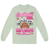 Matcha As A Sagittarius Girl I Was Born With My Heart On My Sleeve And  Mouth Long Sleeve Tee - Jasminsmagicworld