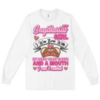White As A Sagittarius Girl I Was Born With My Heart On My Sleeve And  Mouth Long Sleeve Tee - Jasminsmagicworld