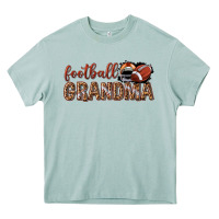 Arona football grandma with leopard Heavy Core Tee - texasbilliewilder