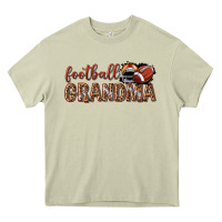 Football Grandma With Leopard Heavy Core Tee | Teevron