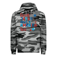 Slate Camo love jesus and america too Premium Hoodie - JahusDesignShop