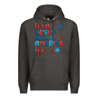 Smoke love jesus and america too Premium Hoodie - JahusDesignShop