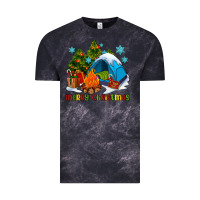 Cloud Black merry Christmas camp Vintage Tee - AdoDesignShop
