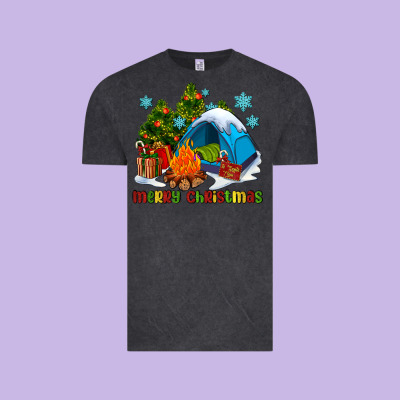 Merry Christmas Camp Vintage Tee Designed By Adodesignshop