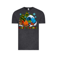 Vintage Black merry Christmas camp Vintage Tee - AdoDesignShop