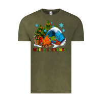 Vintage Olive merry Christmas camp Vintage Tee - AdoDesignShop