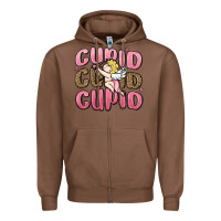 Chestnut cupid cupid cupid valentine's day Zipper Hoodie - MaliasSmallBusiness