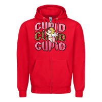Red cupid cupid cupid valentine's day Zipper Hoodie - MaliasSmallBusiness
