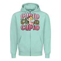 Seafoam cupid cupid cupid valentine's day Zipper Hoodie - MaliasSmallBusiness