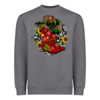 Storm Christmas Cowboy Boots Heavyweight Sweatshirt - JahusDesignShop