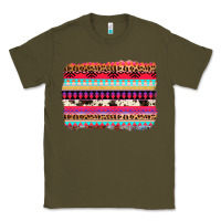 Army Green aztec western leopard cowhide background Classic Tee - AdoDesignShop