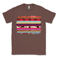 Chestnut aztec western leopard cowhide background Classic Tee - AdoDesignShop