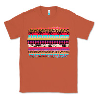Copper aztec western leopard cowhide background Classic Tee - AdoDesignShop