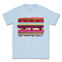 Dusty Blue aztec western leopard cowhide background Classic Tee - AdoDesignShop