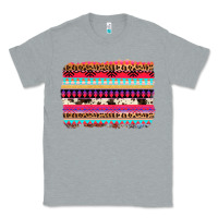 Heather Grey aztec western leopard cowhide background Classic Tee - AdoDesignShop