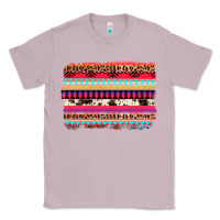 Lilac aztec western leopard cowhide background Classic Tee - AdoDesignShop