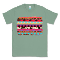 Sage aztec western leopard cowhide background Classic Tee - AdoDesignShop