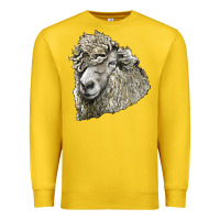 Lemon lincoln sheep head Premium Sweatshirt - LillyAllenDesigns