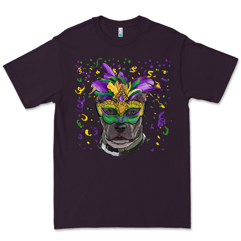 Mardi Gras  Mask Pitbull Premium Tee by RanaPortraitStore | Teevron