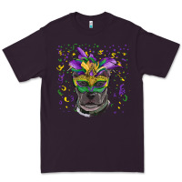 Plum mardi gras  mask pitbull Premium Tee - RanaPortraitStore