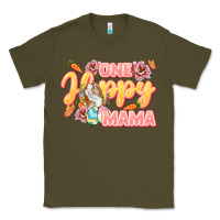 Army Green One hoppy Mama Classic Tee - LillyAllenDesigns