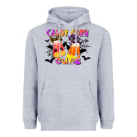 Heather Grey candy corn cute Heavyweight Hoodie - LillyAllenDesigns