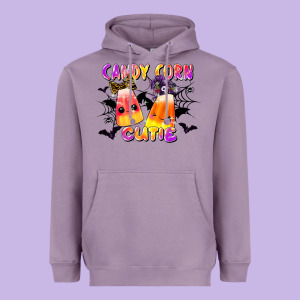 Candy Corn Cute Heavyweight Hoodie Designed By Lillyallendesigns