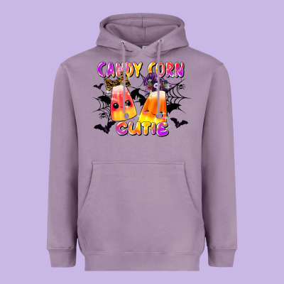 Candy Corn Cute Heavyweight Hoodie Designed By Lillyallendesigns