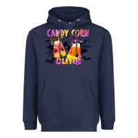 Navy candy corn cute Heavyweight Hoodie - LillyAllenDesigns