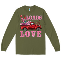 Army Green loads of love truck Long Sleeve Tee - BarkalooDesign