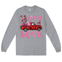 Heather Grey loads of love truck Long Sleeve Tee - BarkalooDesign